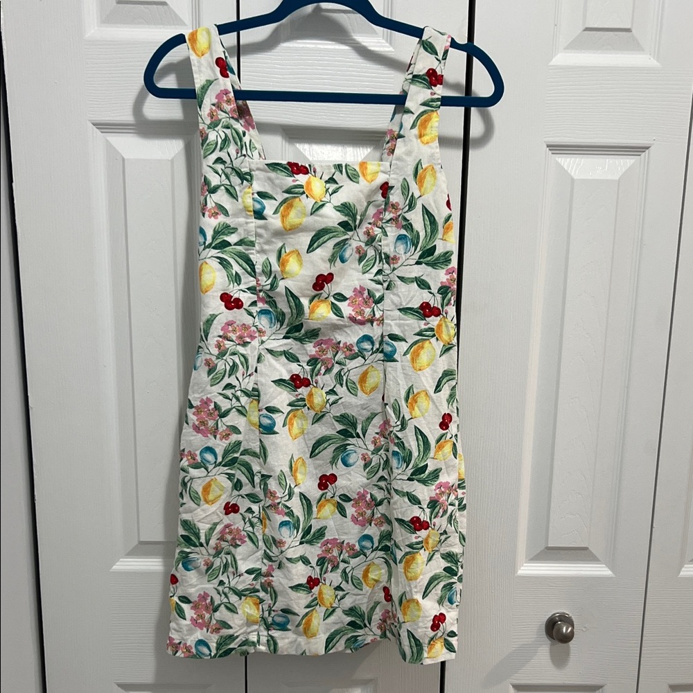 Old Navy Green and Yellow Floral Dress